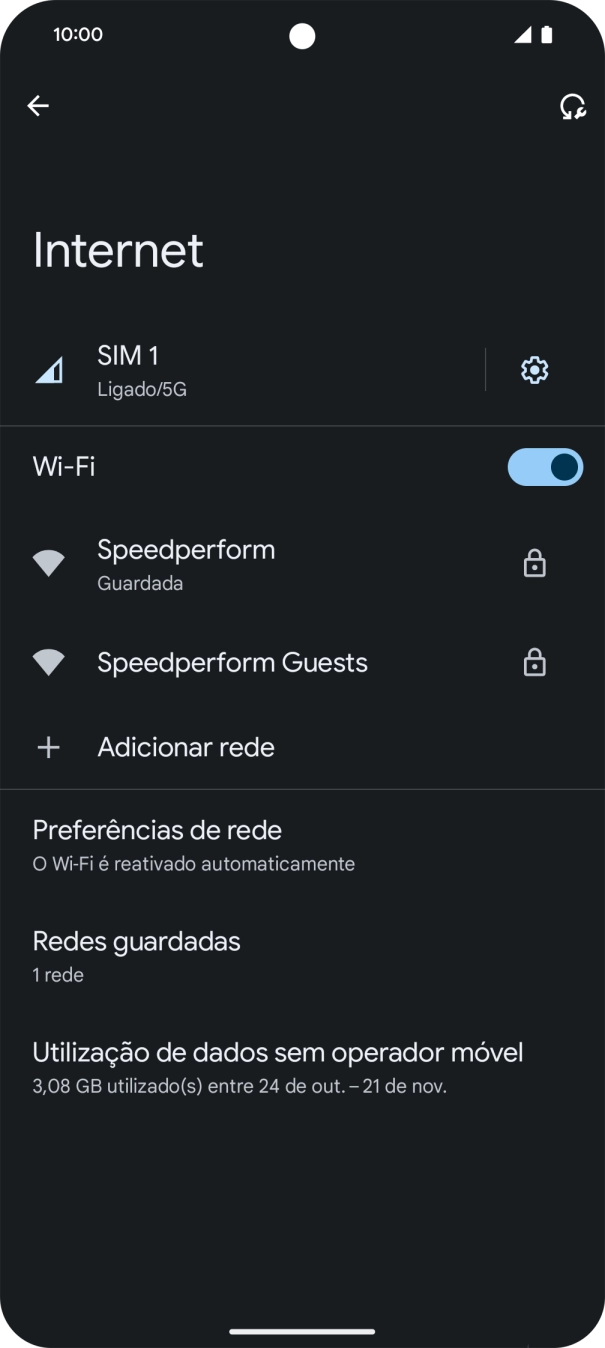 Para voltar ao ecrã inicial, deslize o dedo de baixo para cima a partir da base do ecrã.