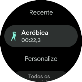 Prima a coroa para voltar ao ecrã inicial.