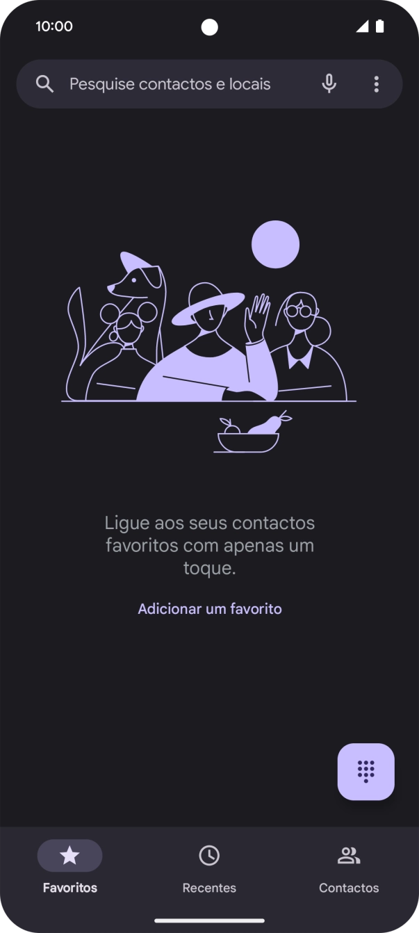 Prima o ícone de menu.