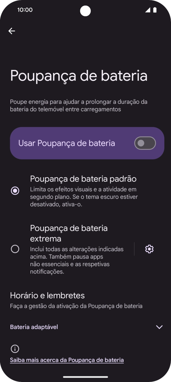 Prima o campo junto à definição pretendida.