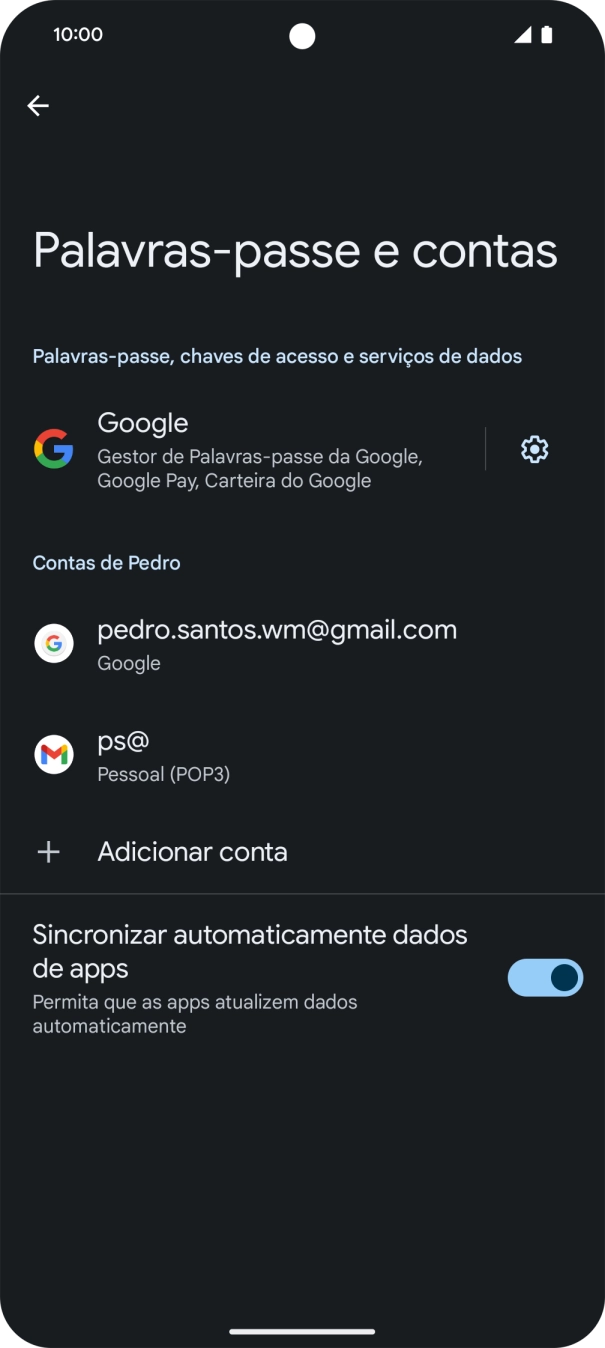 Para voltar ao ecrã inicial, deslize o dedo de baixo para cima a partir da base do ecrã.