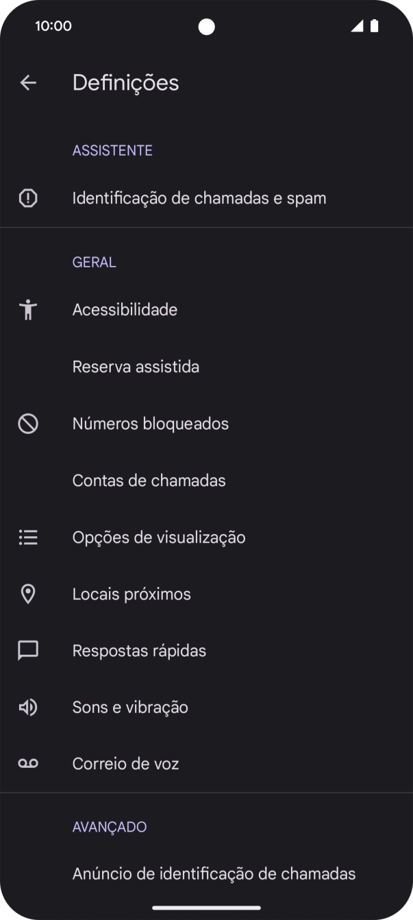 Prima Contas de chamadas.