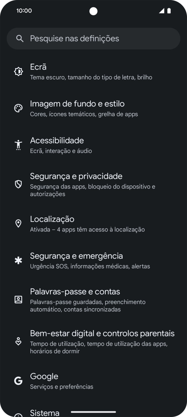 Prima Palavras-passe e contas.