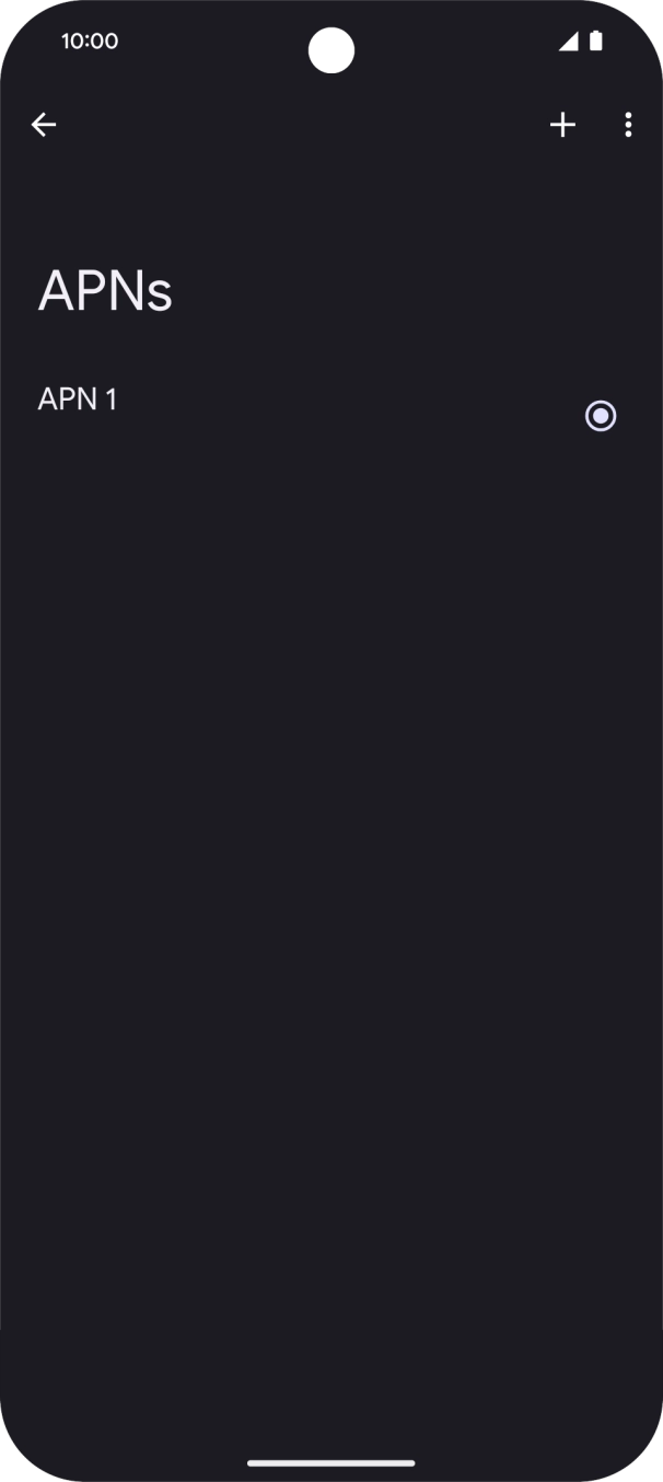 Prima o ícone de nova ligação de dados.