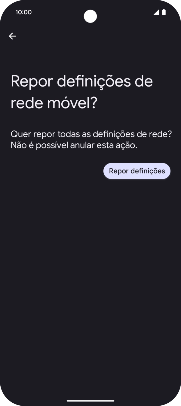 Prima Repor definições.