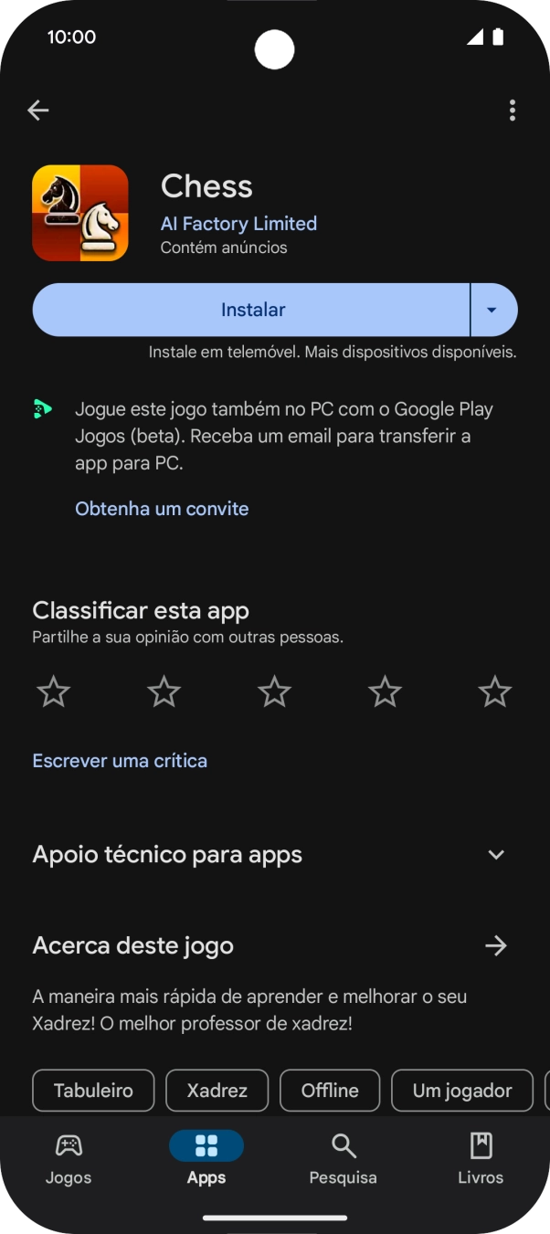 Para voltar ao ecrã inicial, deslize o dedo de baixo para cima a partir da base do ecrã.