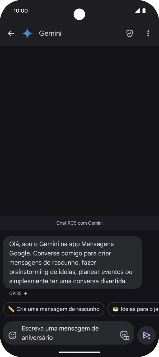 Escreva ou diga com as suas palavras qual o assunto que pretende usar.