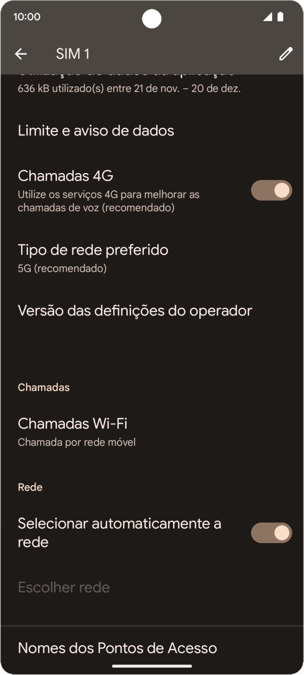 Prima Nomes dos Pontos de Acesso.