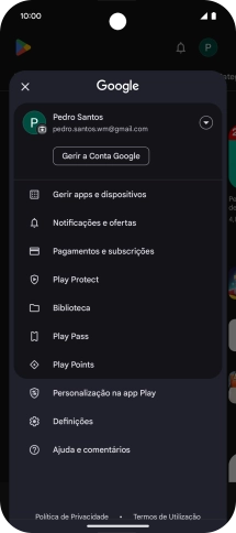 Prima Gerir apps e dispositivos.