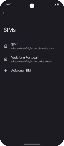 Prima o plano pretendido.