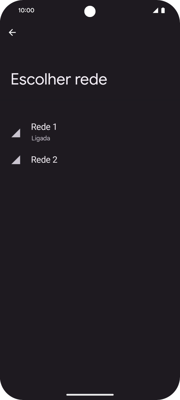 Prima a seta para a esquerda.