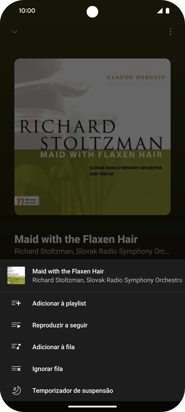 Prima o ícone para adicionar.