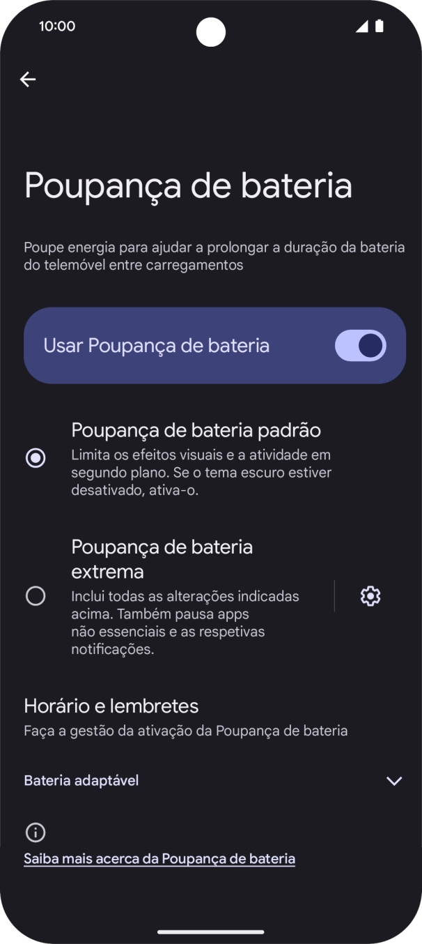 Para voltar ao ecrã inicial, deslize o dedo de baixo para cima a partir da base do ecrã.