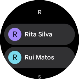 Prima o contacto pretendido.