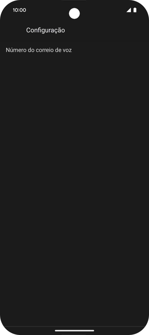 Prima Número de correio de voz.