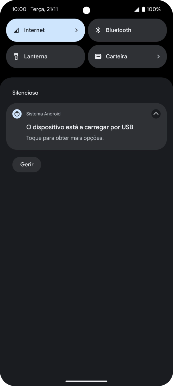 Prima Toque para obter mais opções..