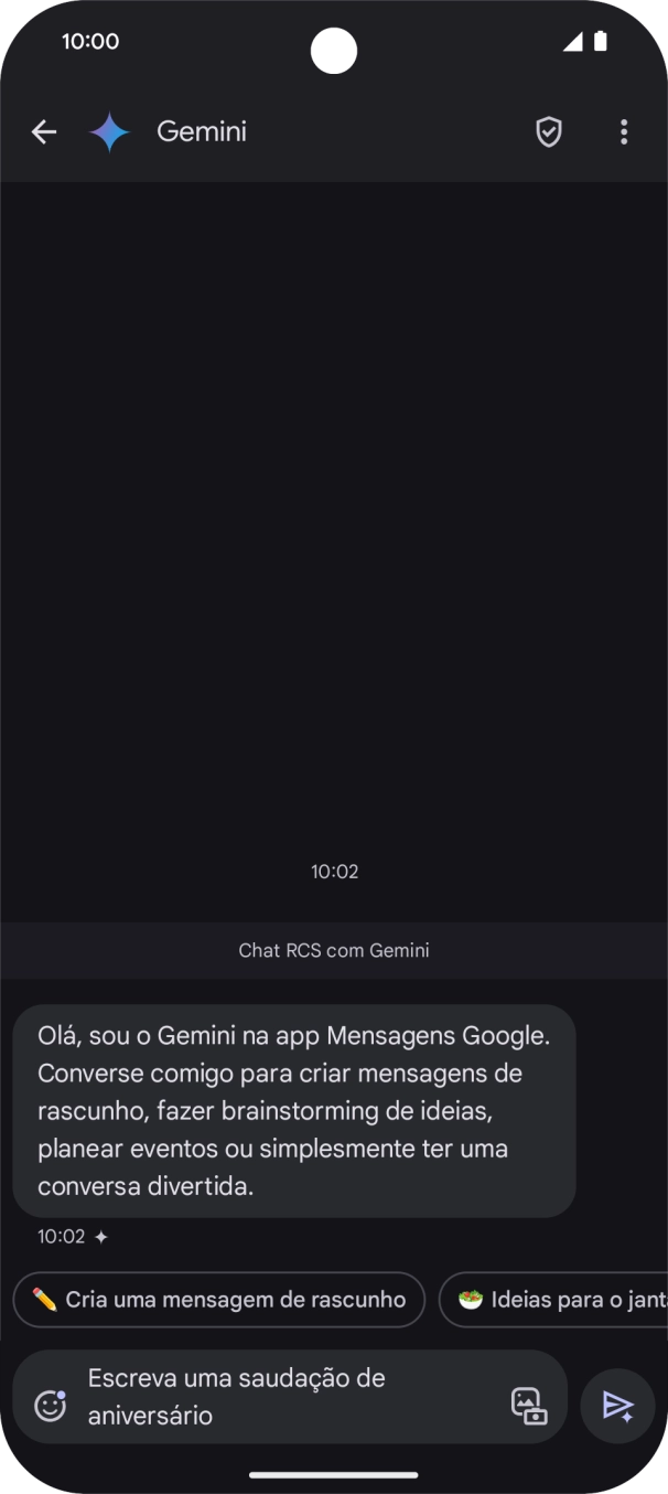 Escreva ou diga com as suas palavras qual o assunto que pretende usar.