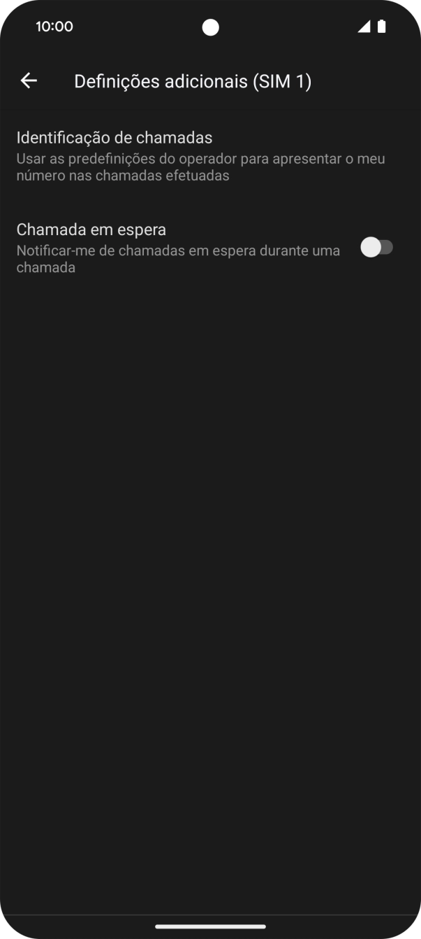 Prima Identificação de chamadas.