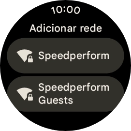 Prima a rede Wi-Fi pretendida.