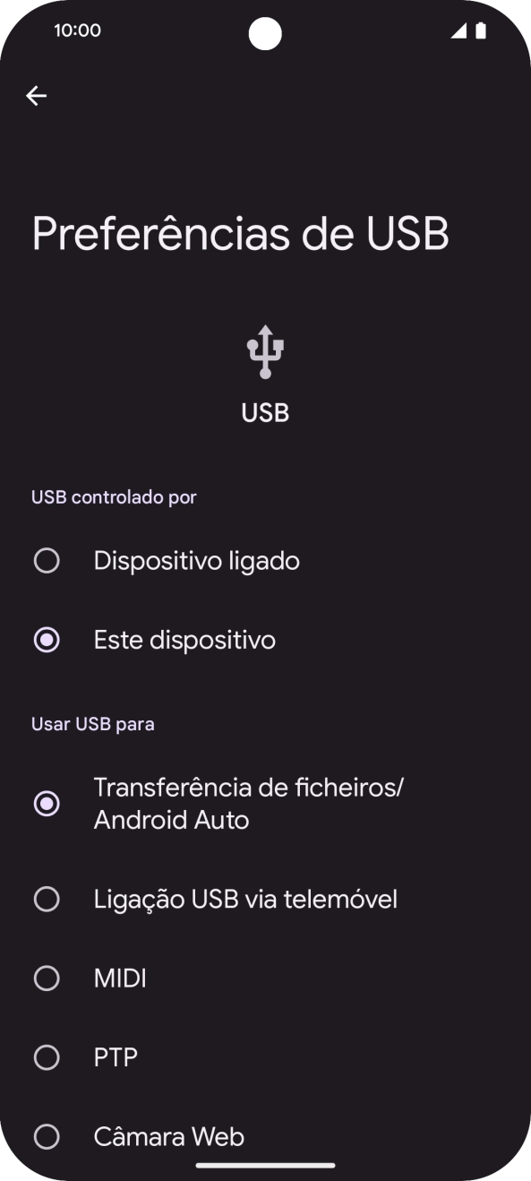 Prima Transferência de ficheiros/Android Auto.
