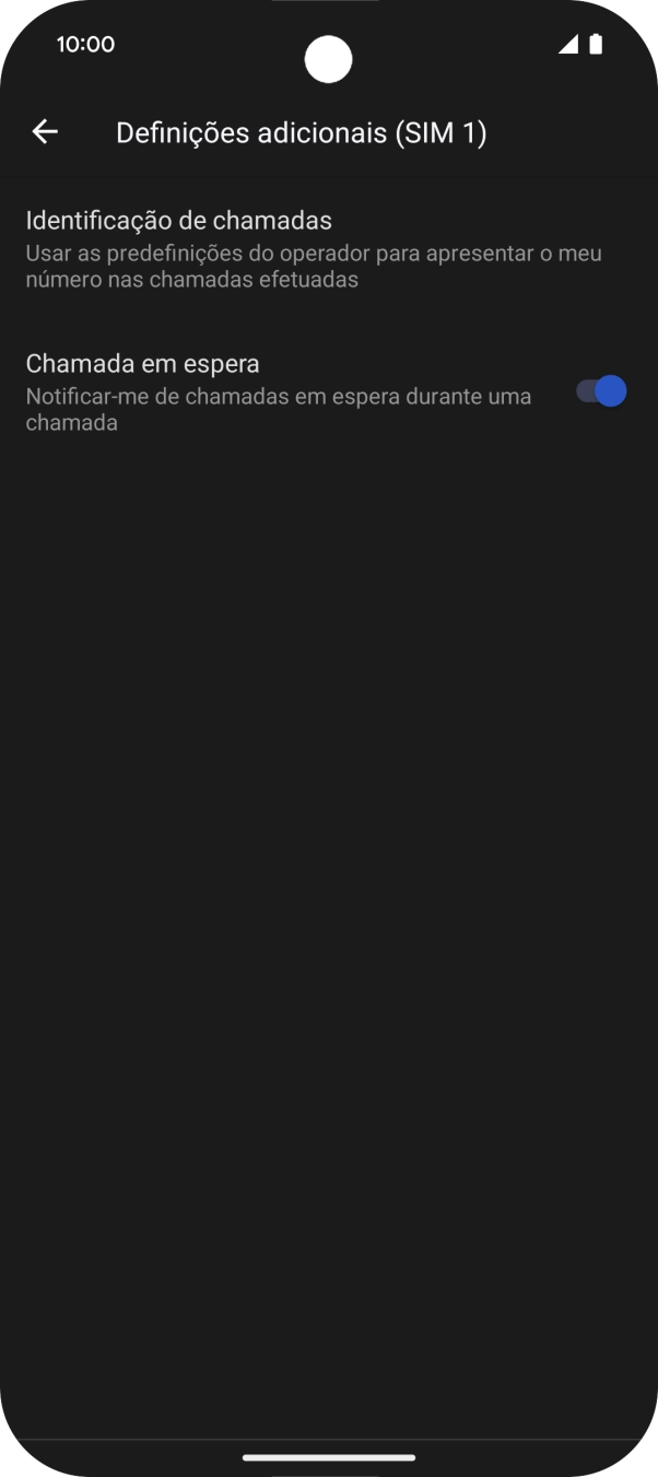 Prima Identificação de chamadas.