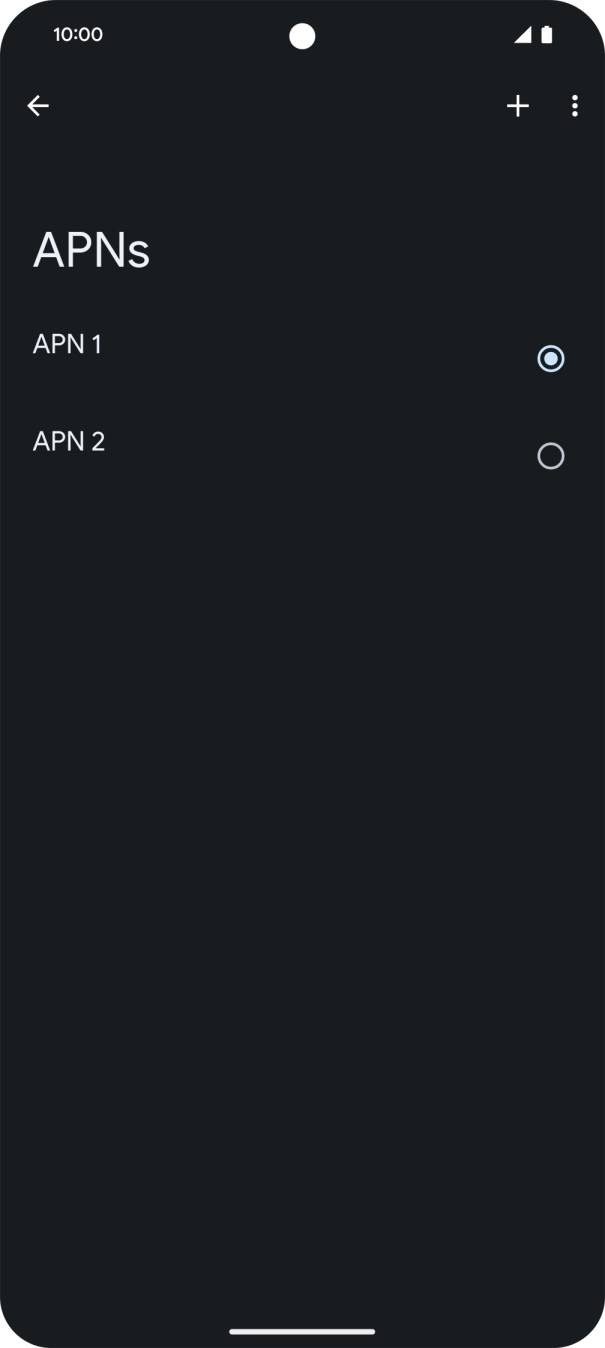 Prima o campo junto à ligação de dados para a ativar.
