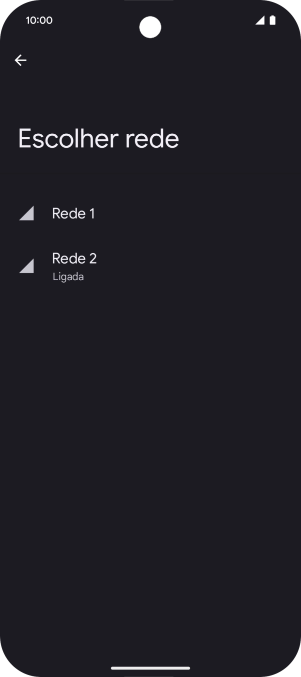 Prima a seta para a esquerda.
