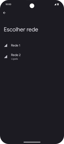 Prima a seta para a esquerda.