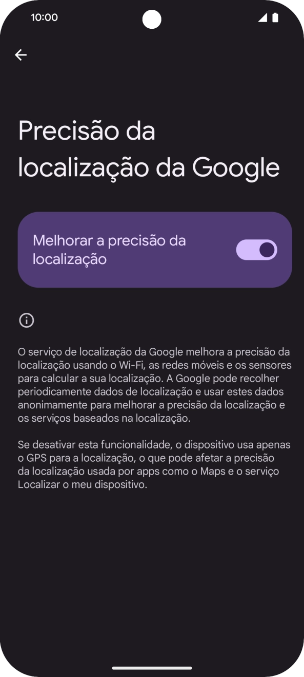 Se premir o indicador junto a 