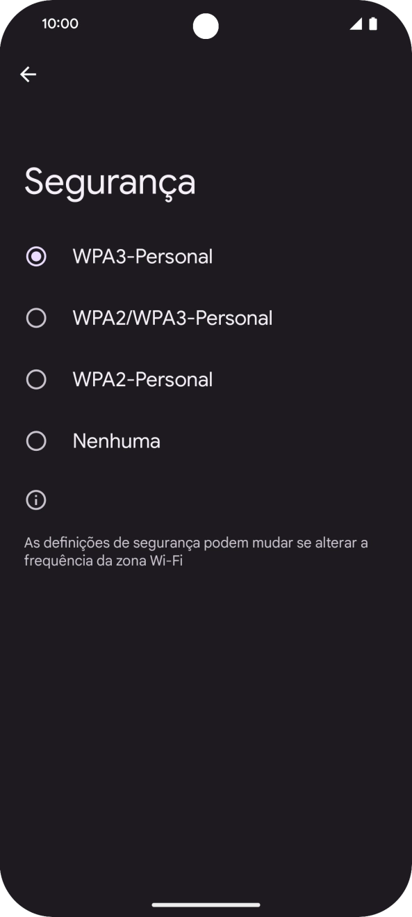 Prima a seta para a esquerda.
