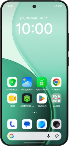 Imagen 1: Vista frontal del OPPO Reno14 5G - Black