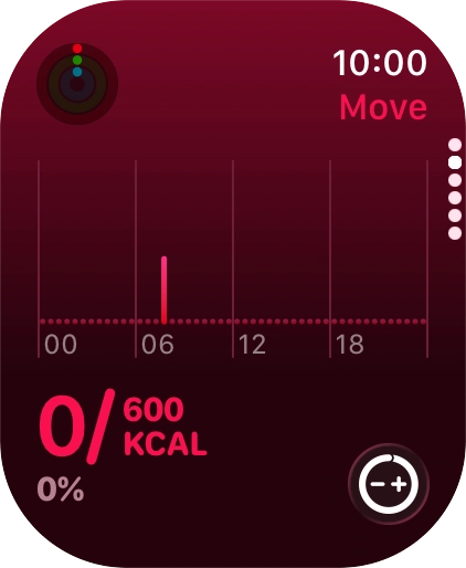 Keep sliding upwards to see the number of steps, distance and number of floors you've covered.