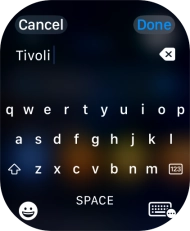 Key in the required destination and press Done.