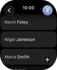 Press the required contact.