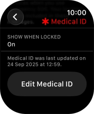 Press Edit Medical ID. Press Edit Medical ID.