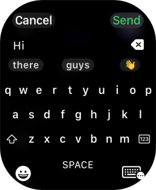 Press the input icon.