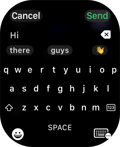 Press the input icon.