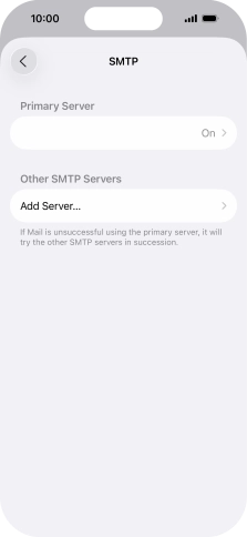 Press the field below 'Primary Server'.
