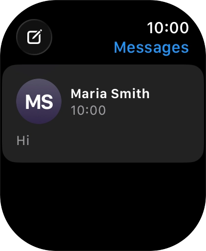 Press the required iMessage.