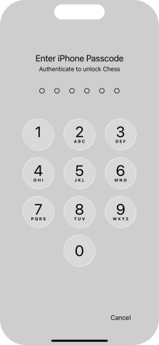Use the lock code you created. The app is now no longer locked.