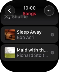Go to the required category or playlist and press the required audio file. Go to the required category or playlist and press the required audio file.