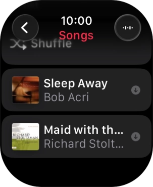 Go to the required category or playlist and press the required audio file. Go to the required category or playlist and press the required audio file.