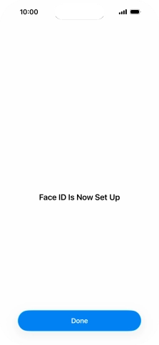 Press Done. If you haven't previously selected a lock code, key in a code of your own choice twice.