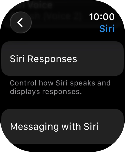 Press Siri Responses.