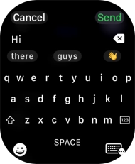 Press the input icon.