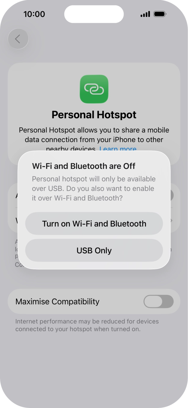 If WiFi is turned off, press Turn on Wi-Fi and Bluetooth.