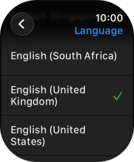Press the required language.