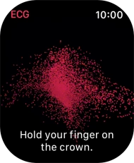 Place your index finger on the Digital Crown while the measurement is done. Place your index finger on the Digital Crown while the measurement is done.