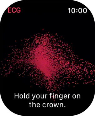 Place your index finger on the Digital Crown while the measurement is done. Place your index finger on the Digital Crown while the measurement is done.