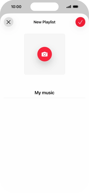 Press the confirm icon.